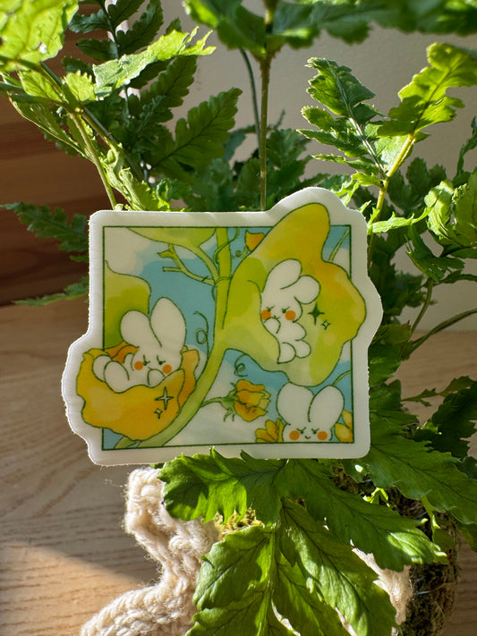 Cucumber Flowers Sticker