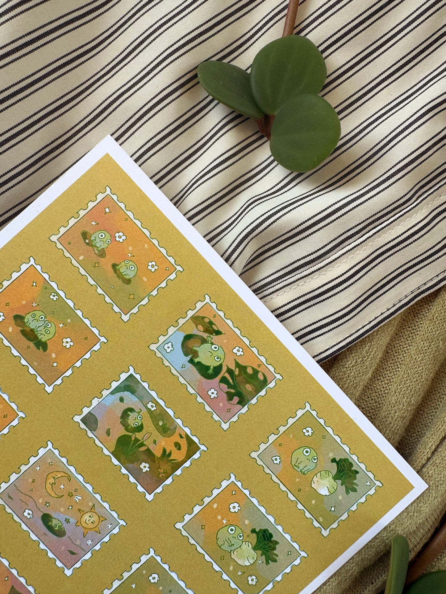 Frog Stamps Print