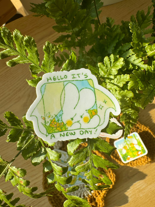It's a New Day Sticker