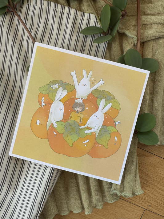 Persimmon Snack Print