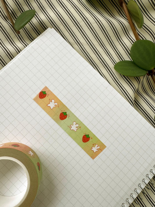 Strawberry Rabbits Washi Tape